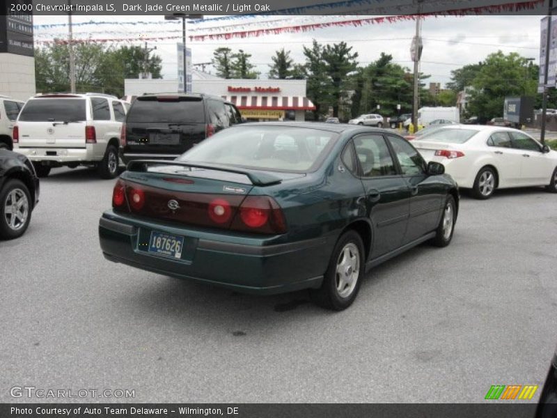 Dark Jade Green Metallic / Light Oak 2000 Chevrolet Impala LS