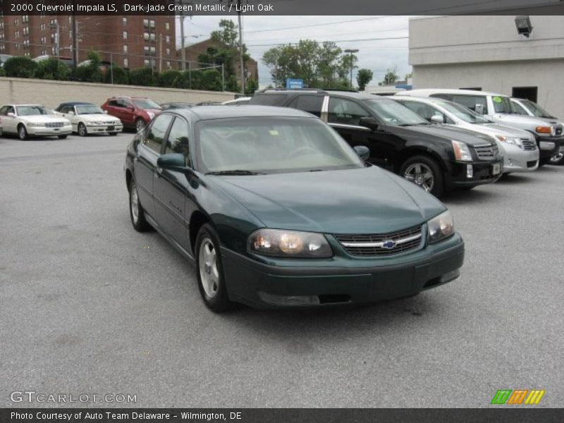 Dark Jade Green Metallic / Light Oak 2000 Chevrolet Impala LS