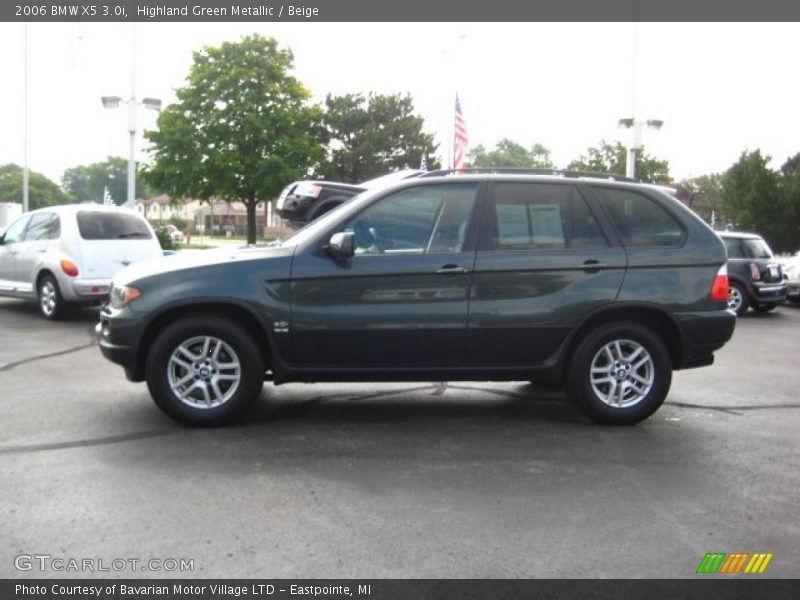 Highland Green Metallic / Beige 2006 BMW X5 3.0i