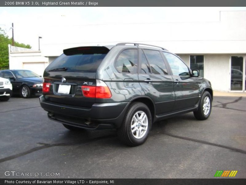 Highland Green Metallic / Beige 2006 BMW X5 3.0i