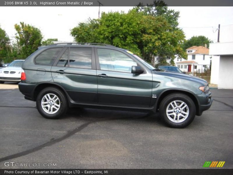 Highland Green Metallic / Beige 2006 BMW X5 3.0i