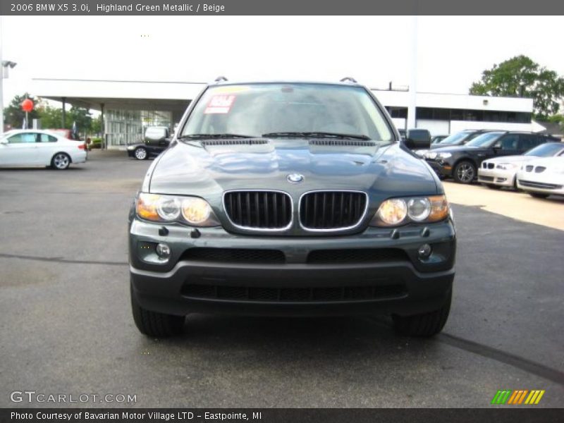 Highland Green Metallic / Beige 2006 BMW X5 3.0i