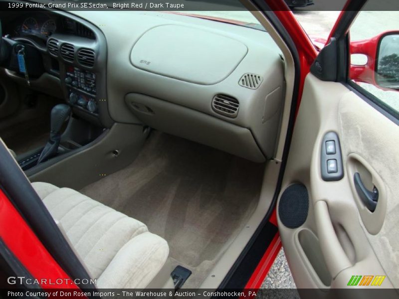 Bright Red / Dark Taupe 1999 Pontiac Grand Prix SE Sedan