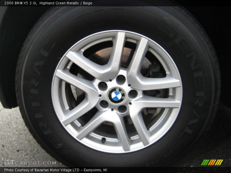 Highland Green Metallic / Beige 2006 BMW X5 3.0i