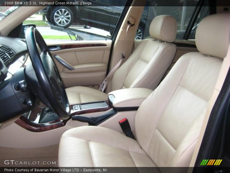 Highland Green Metallic / Beige 2006 BMW X5 3.0i