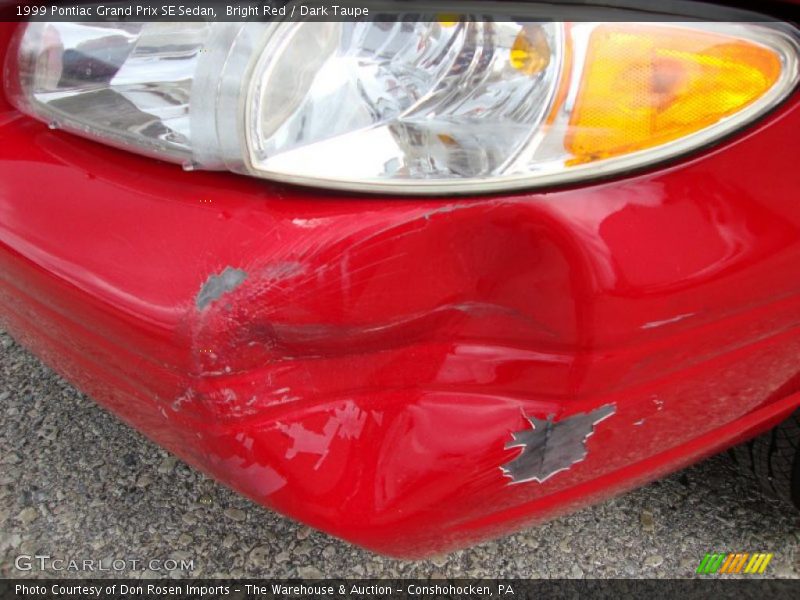 Bright Red / Dark Taupe 1999 Pontiac Grand Prix SE Sedan