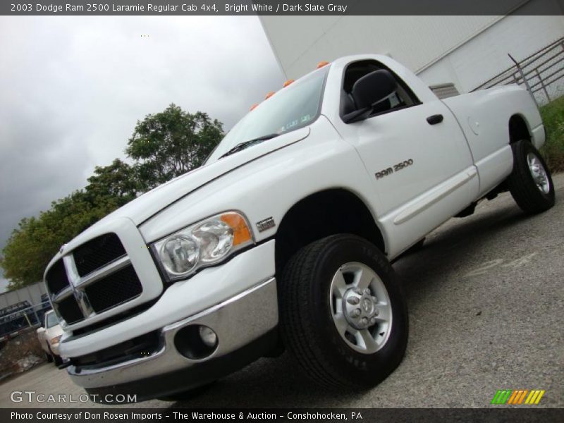 Bright White / Dark Slate Gray 2003 Dodge Ram 2500 Laramie Regular Cab 4x4