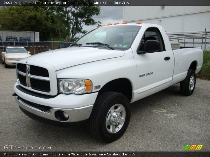 Bright White / Dark Slate Gray 2003 Dodge Ram 2500 Laramie Regular Cab 4x4