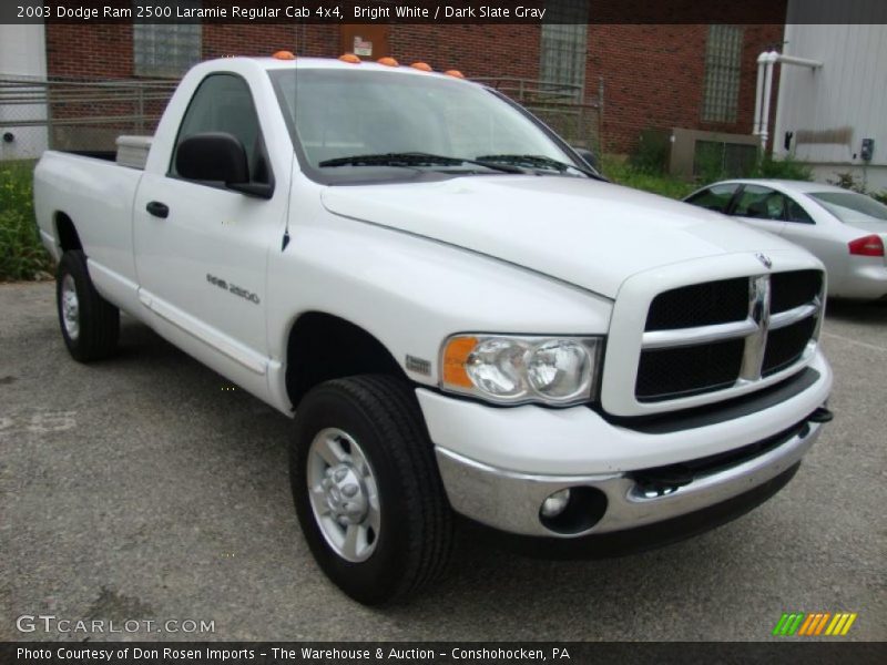 Bright White / Dark Slate Gray 2003 Dodge Ram 2500 Laramie Regular Cab 4x4