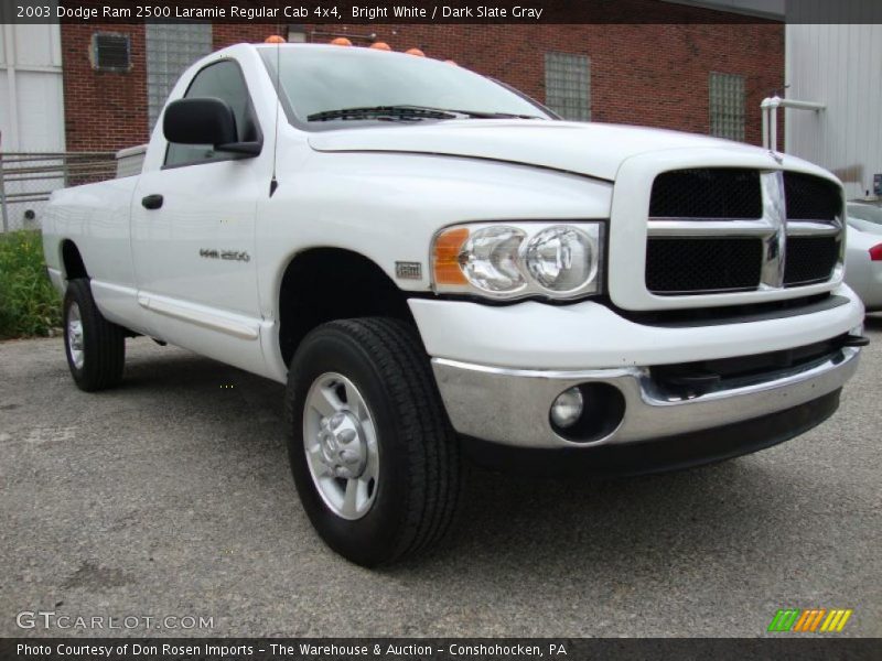 Bright White / Dark Slate Gray 2003 Dodge Ram 2500 Laramie Regular Cab 4x4