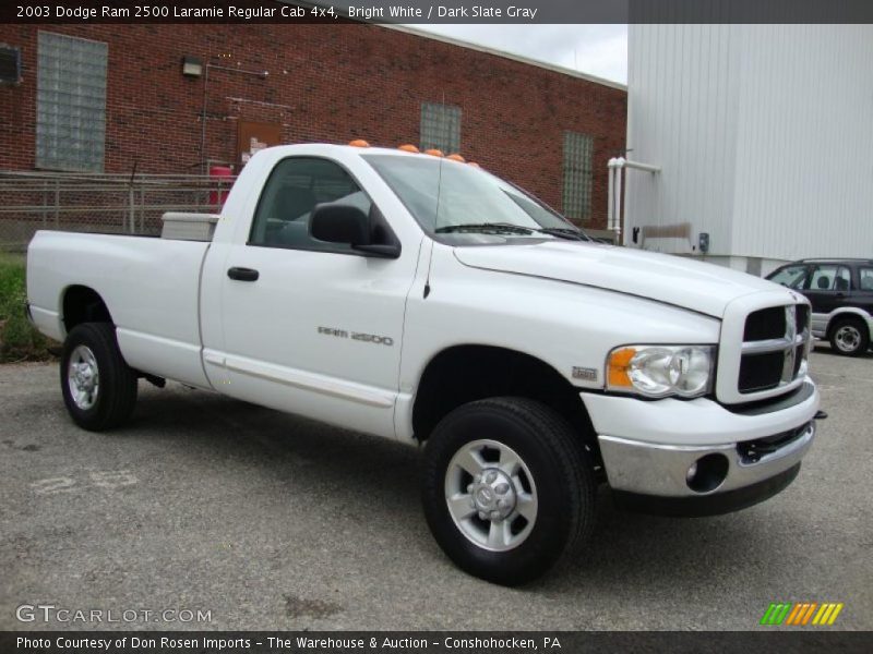 Bright White / Dark Slate Gray 2003 Dodge Ram 2500 Laramie Regular Cab 4x4