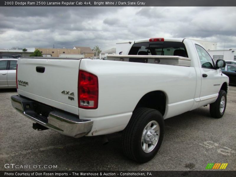 Bright White / Dark Slate Gray 2003 Dodge Ram 2500 Laramie Regular Cab 4x4