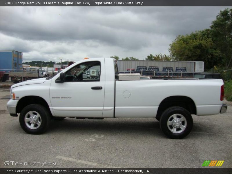Bright White / Dark Slate Gray 2003 Dodge Ram 2500 Laramie Regular Cab 4x4