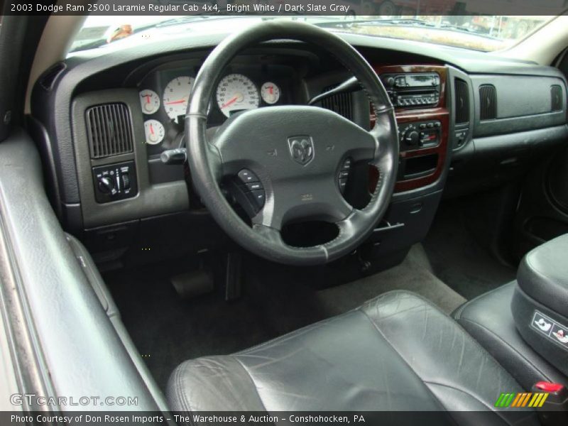 Bright White / Dark Slate Gray 2003 Dodge Ram 2500 Laramie Regular Cab 4x4