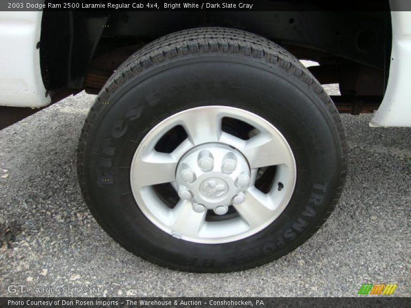 Bright White / Dark Slate Gray 2003 Dodge Ram 2500 Laramie Regular Cab 4x4