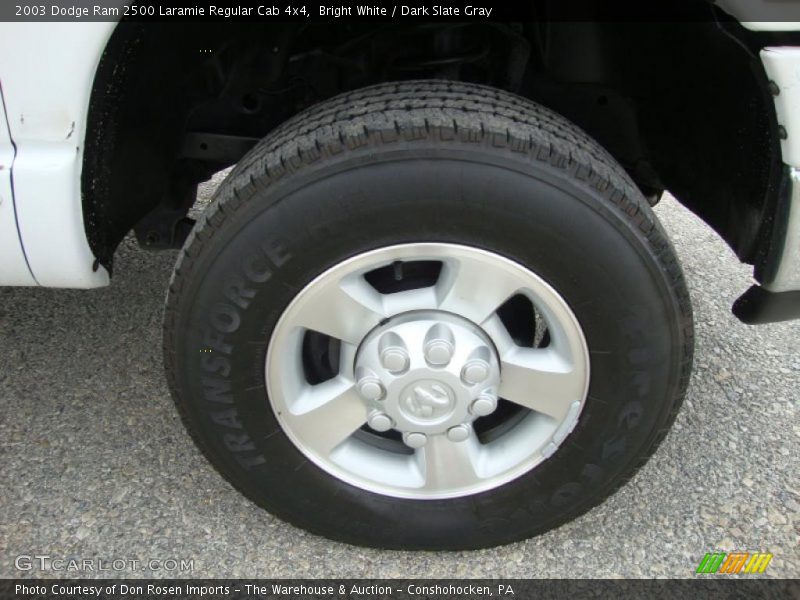 Bright White / Dark Slate Gray 2003 Dodge Ram 2500 Laramie Regular Cab 4x4