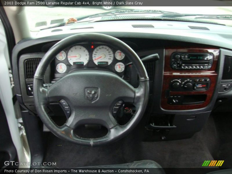 Bright White / Dark Slate Gray 2003 Dodge Ram 2500 Laramie Regular Cab 4x4