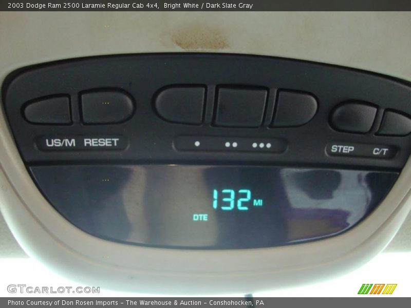 Bright White / Dark Slate Gray 2003 Dodge Ram 2500 Laramie Regular Cab 4x4