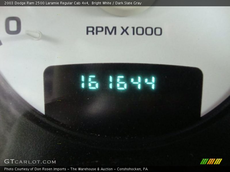 Bright White / Dark Slate Gray 2003 Dodge Ram 2500 Laramie Regular Cab 4x4