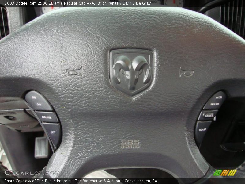 Bright White / Dark Slate Gray 2003 Dodge Ram 2500 Laramie Regular Cab 4x4