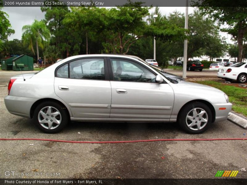 Sterling Silver / Gray 2006 Hyundai Elantra GLS Sedan