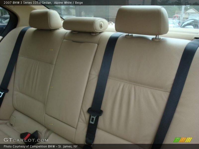 Alpine White / Beige 2007 BMW 3 Series 335xi Sedan