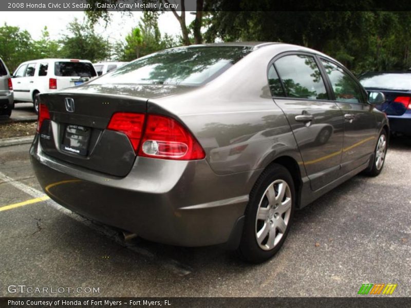 Galaxy Gray Metallic / Gray 2008 Honda Civic LX Sedan