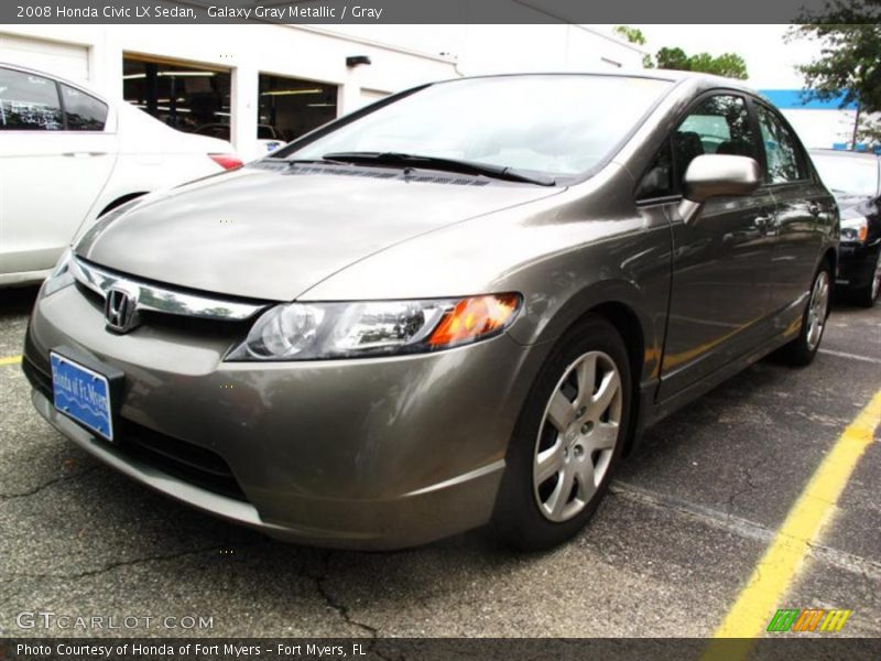 Galaxy Gray Metallic / Gray 2008 Honda Civic LX Sedan