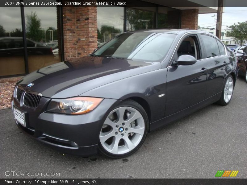 Sparkling Graphite Metallic / Black 2007 BMW 3 Series 335i Sedan