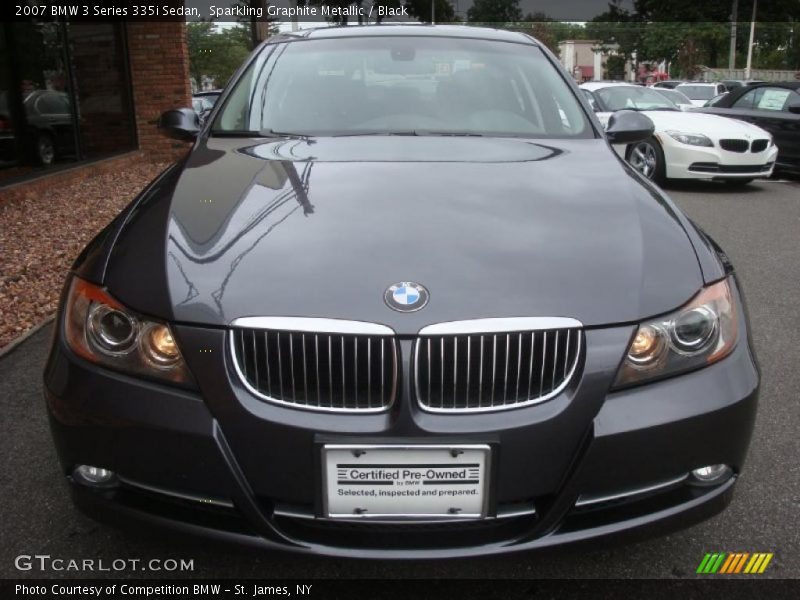 Sparkling Graphite Metallic / Black 2007 BMW 3 Series 335i Sedan