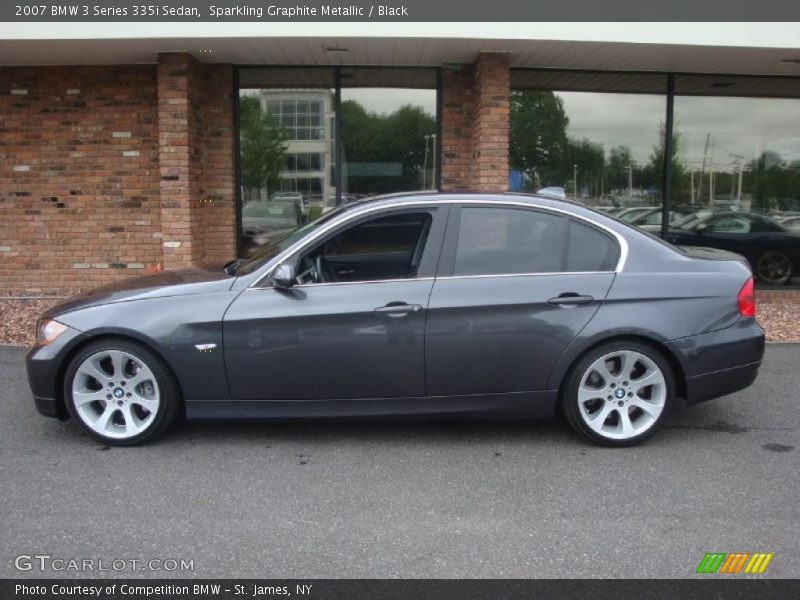 Sparkling Graphite Metallic / Black 2007 BMW 3 Series 335i Sedan