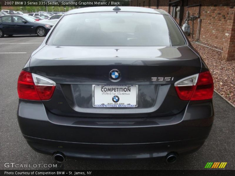 Sparkling Graphite Metallic / Black 2007 BMW 3 Series 335i Sedan