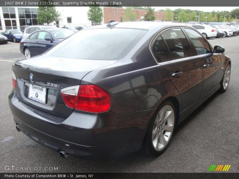 Sparkling Graphite Metallic / Black 2007 BMW 3 Series 335i Sedan