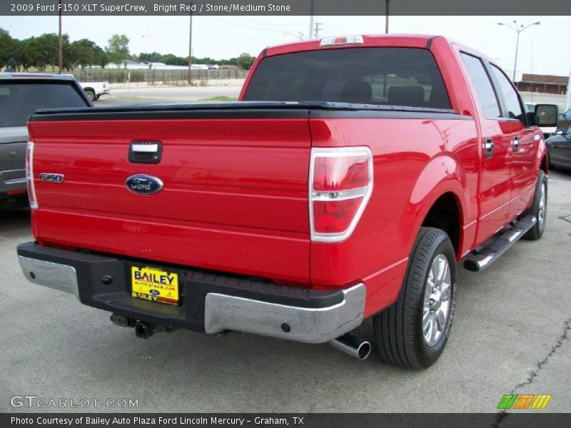 Bright Red / Stone/Medium Stone 2009 Ford F150 XLT SuperCrew