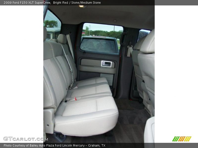Bright Red / Stone/Medium Stone 2009 Ford F150 XLT SuperCrew