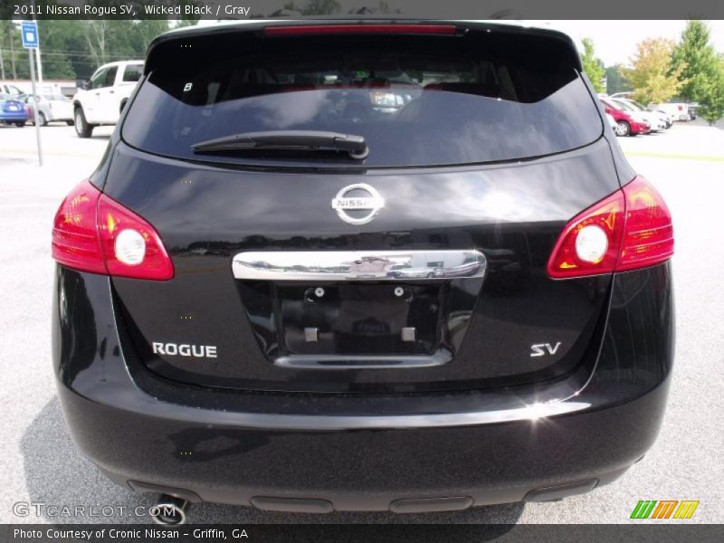 Wicked Black / Gray 2011 Nissan Rogue SV