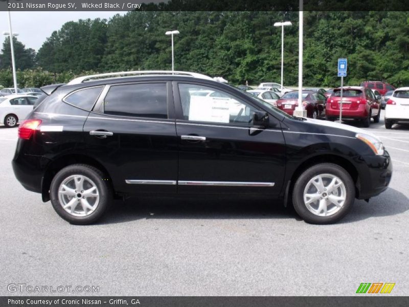 Wicked Black / Gray 2011 Nissan Rogue SV