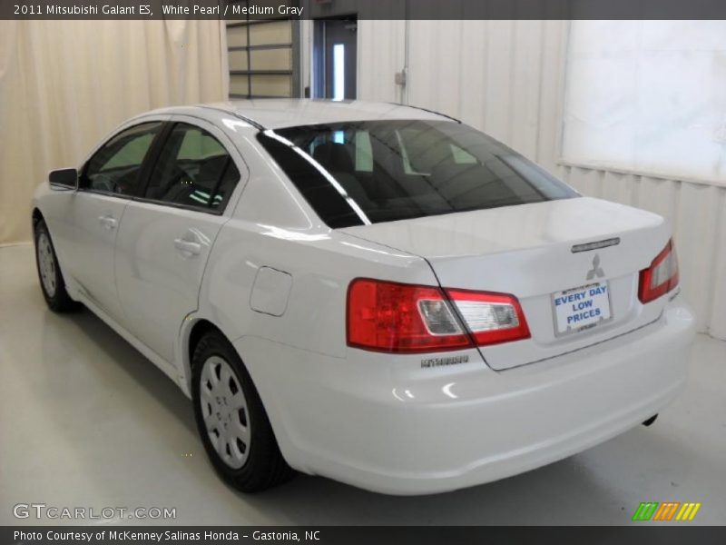 White Pearl / Medium Gray 2011 Mitsubishi Galant ES