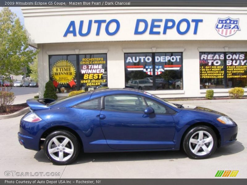 Maizen Blue Pearl / Dark Charcoal 2009 Mitsubishi Eclipse GS Coupe