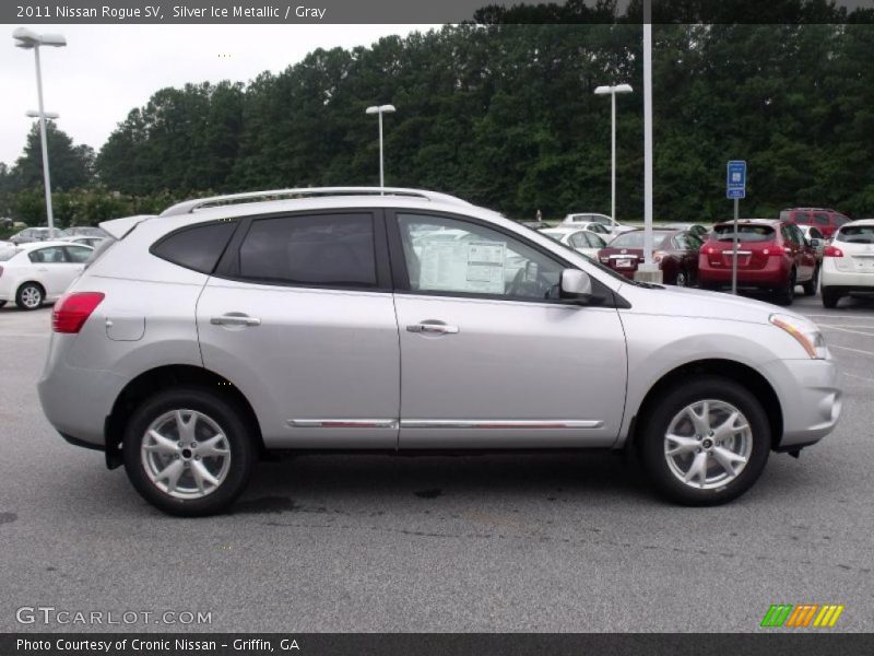 Silver Ice Metallic / Gray 2011 Nissan Rogue SV