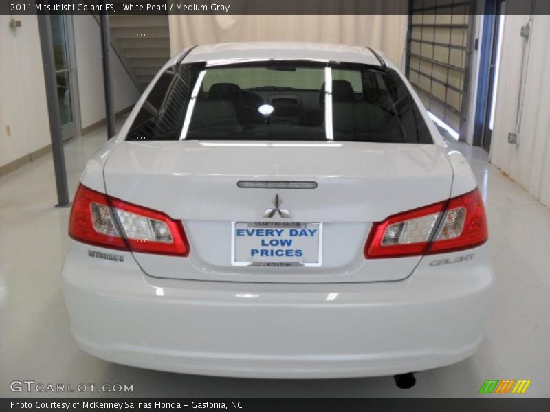 White Pearl / Medium Gray 2011 Mitsubishi Galant ES