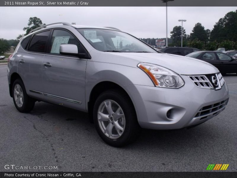 Silver Ice Metallic / Gray 2011 Nissan Rogue SV