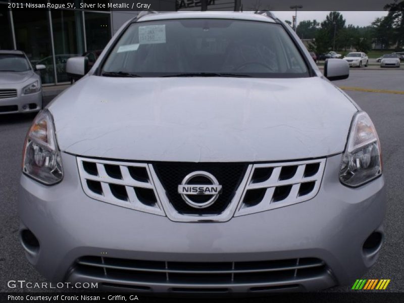 Silver Ice Metallic / Gray 2011 Nissan Rogue SV