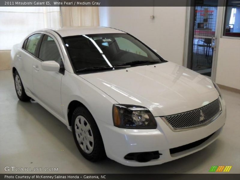 White Pearl / Medium Gray 2011 Mitsubishi Galant ES