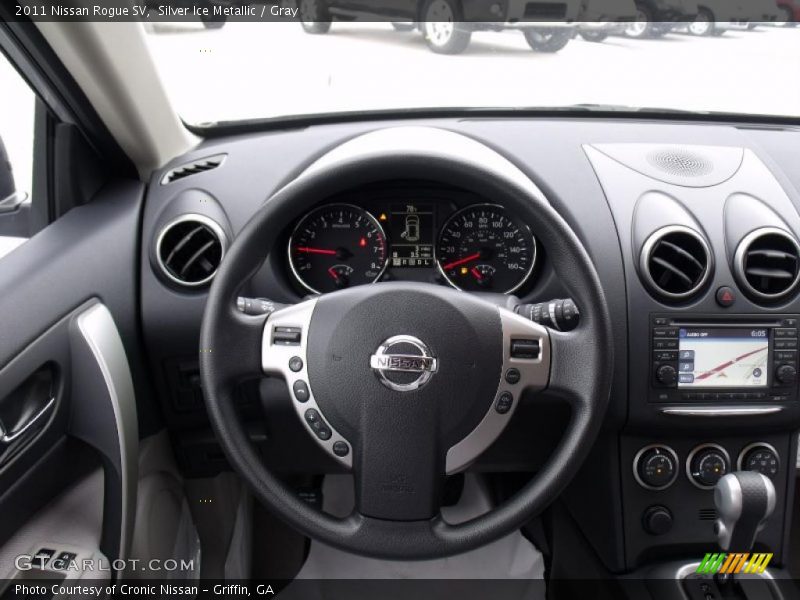 Silver Ice Metallic / Gray 2011 Nissan Rogue SV