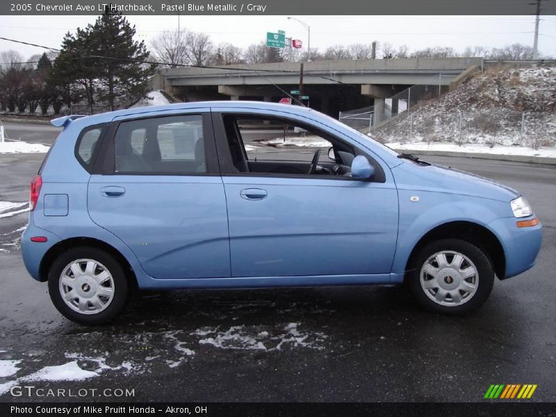 Pastel Blue Metallic / Gray 2005 Chevrolet Aveo LT Hatchback