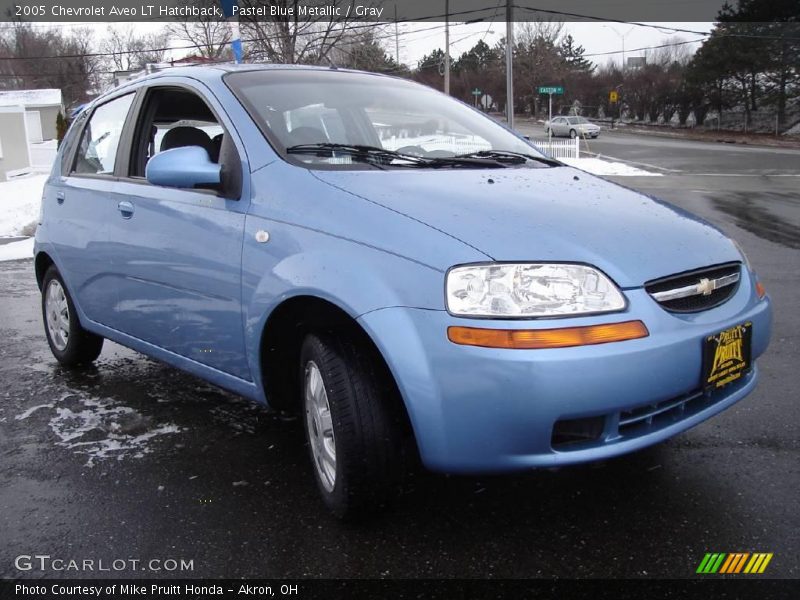 Pastel Blue Metallic / Gray 2005 Chevrolet Aveo LT Hatchback