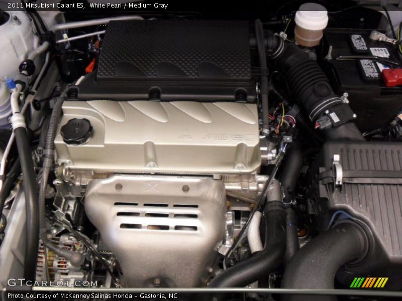 White Pearl / Medium Gray 2011 Mitsubishi Galant ES