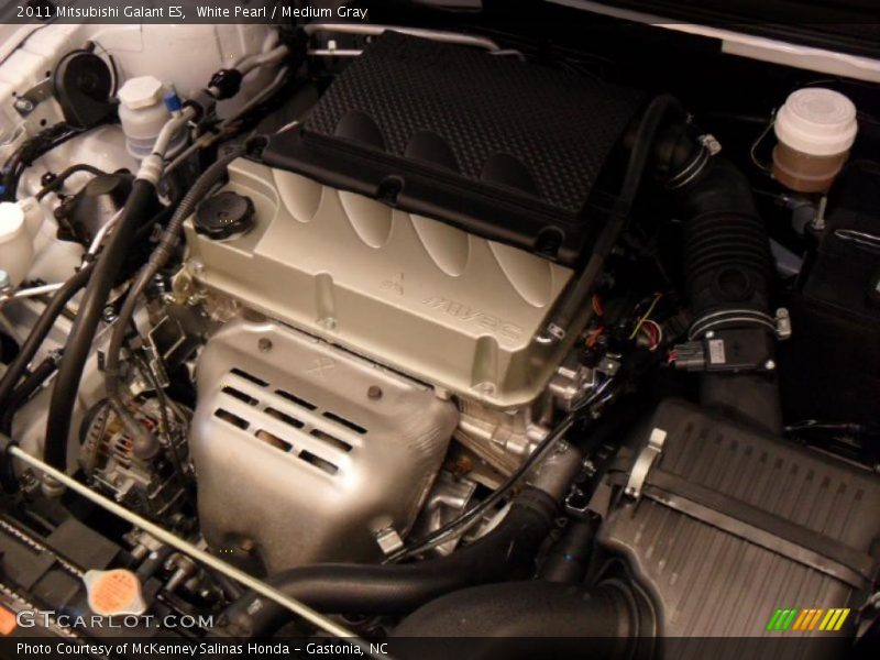 White Pearl / Medium Gray 2011 Mitsubishi Galant ES
