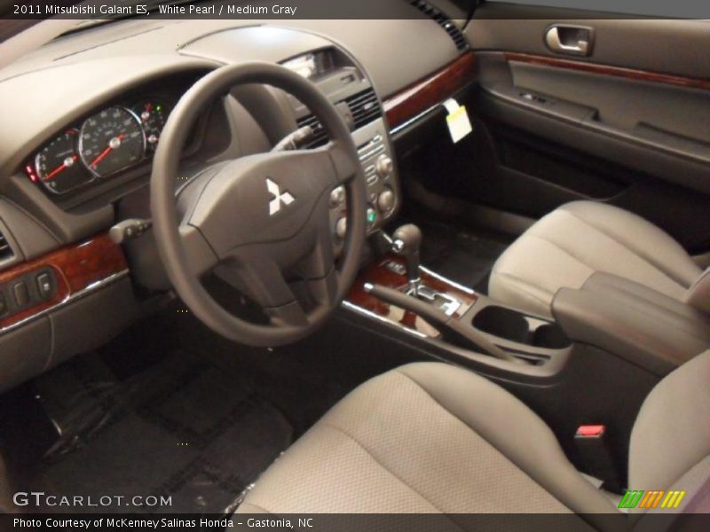 White Pearl / Medium Gray 2011 Mitsubishi Galant ES